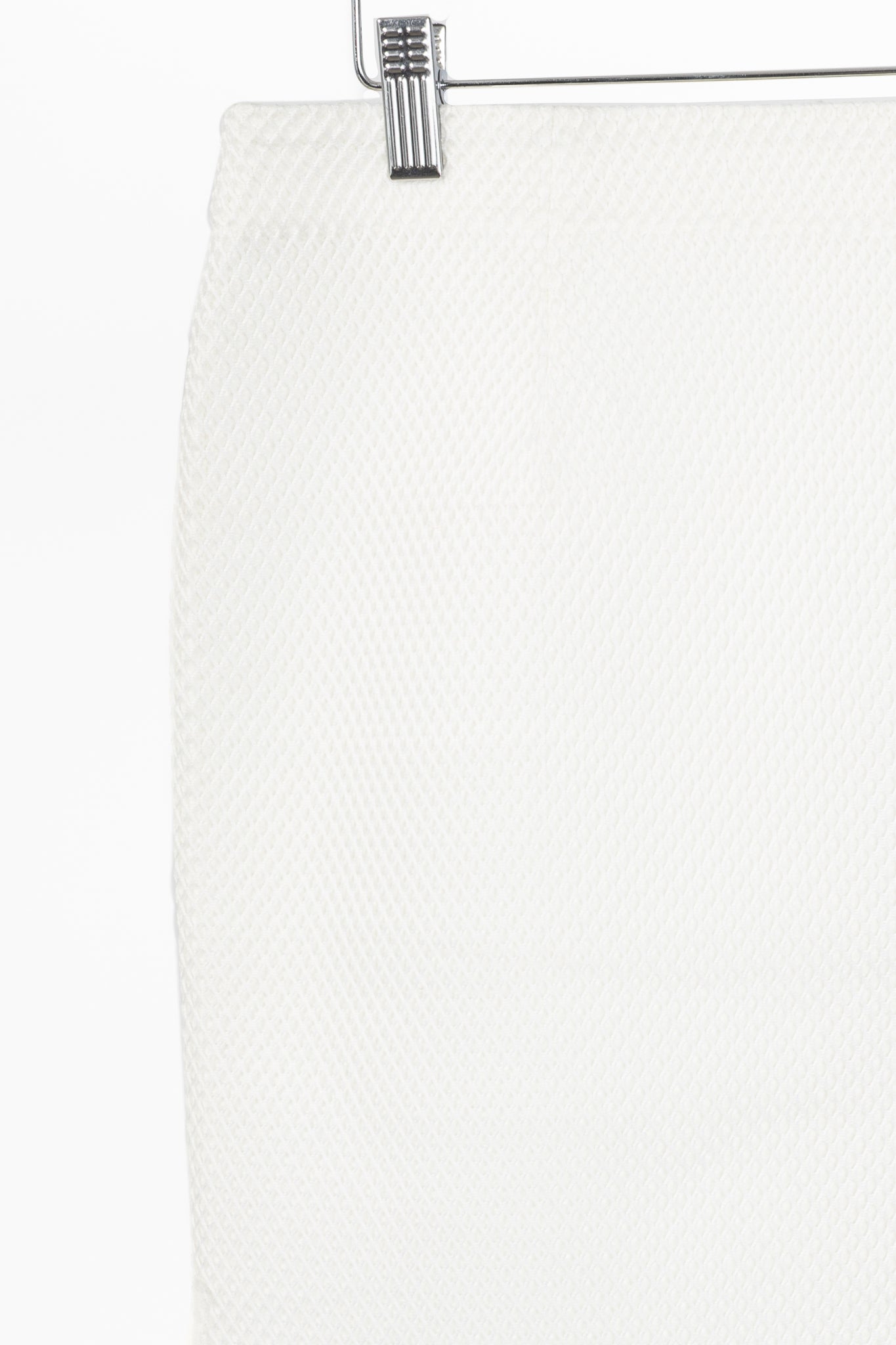 Marie Saint Pierre Westbury Chantilly & Bone Honeycomb Scuba Pencil Skirt