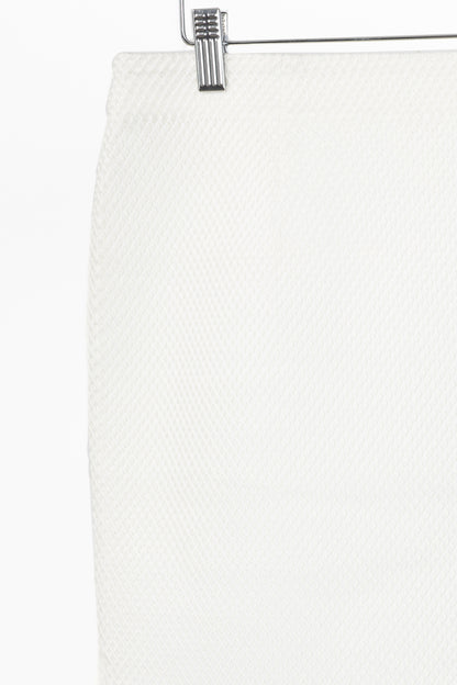 Marie Saint Pierre Westbury Chantilly & Bone Honeycomb Scuba Pencil Skirt