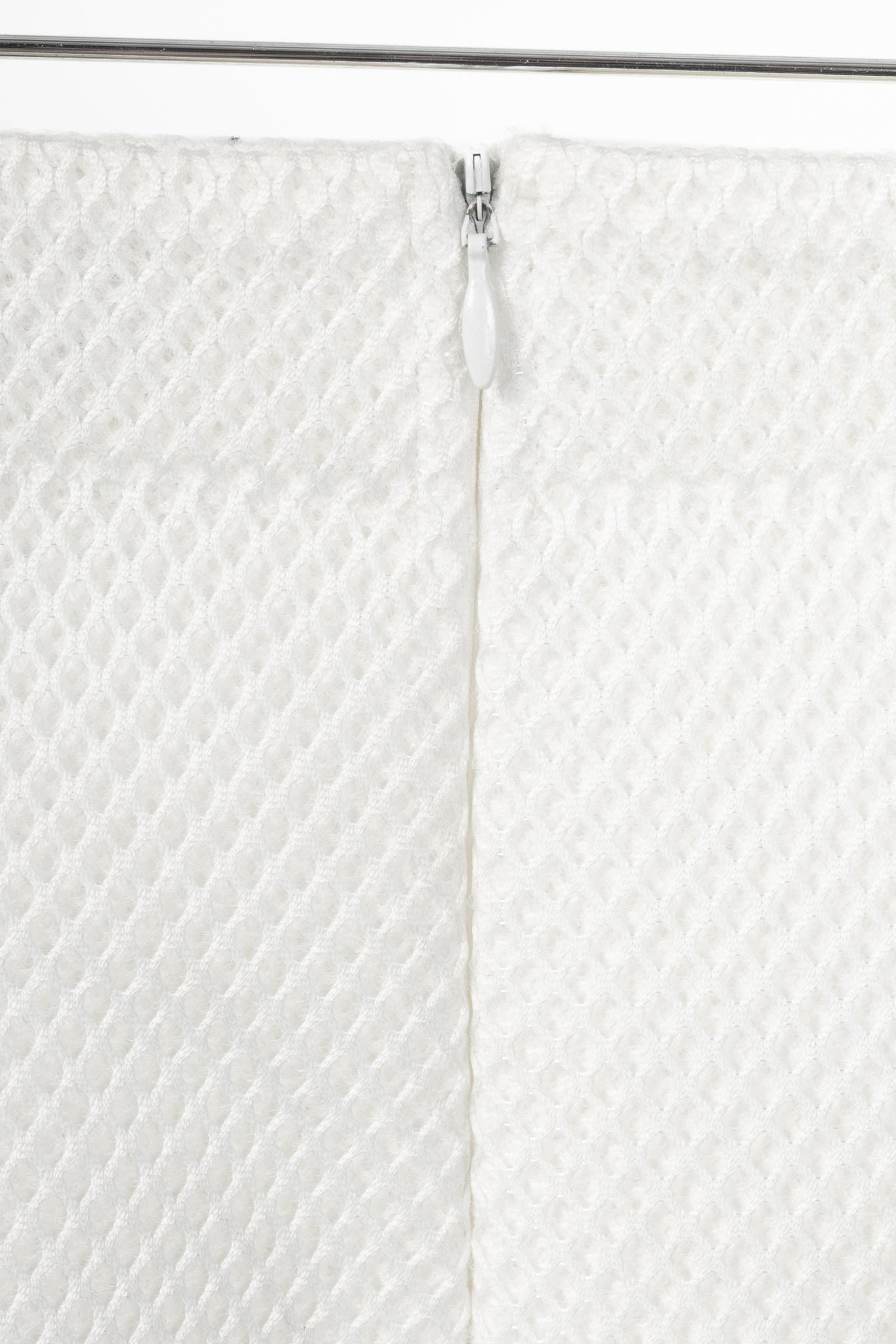 Marie Saint Pierre Westbury Chantilly & Bone Honeycomb Scuba Pencil Skirt