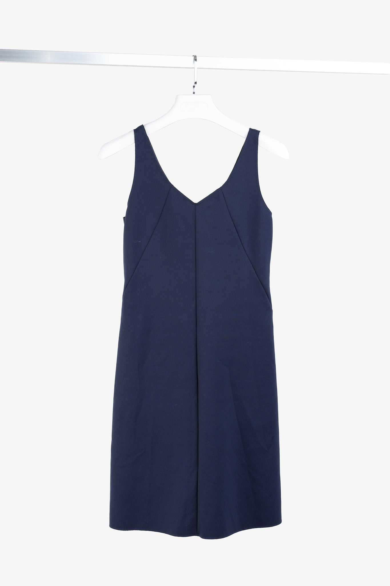 Marie Saint Pierre Navy Scuba Minimalist Dress