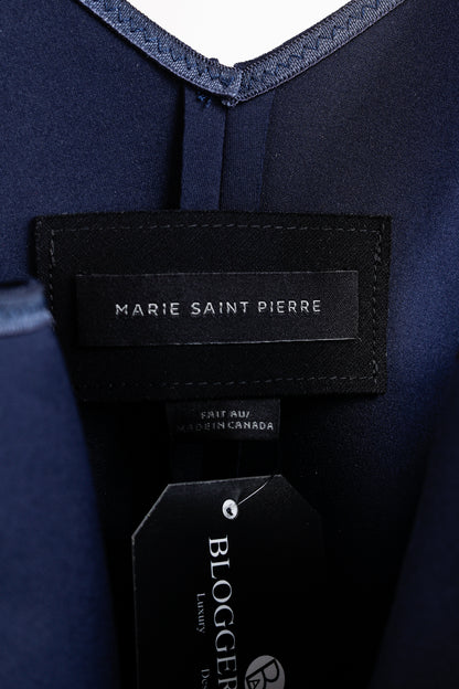 Marie Saint Pierre Navy Scuba Minimalist Dress