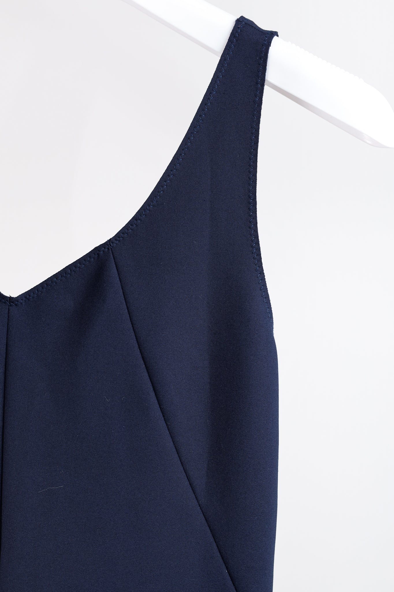 Marie Saint Pierre Navy Scuba Minimalist Dress