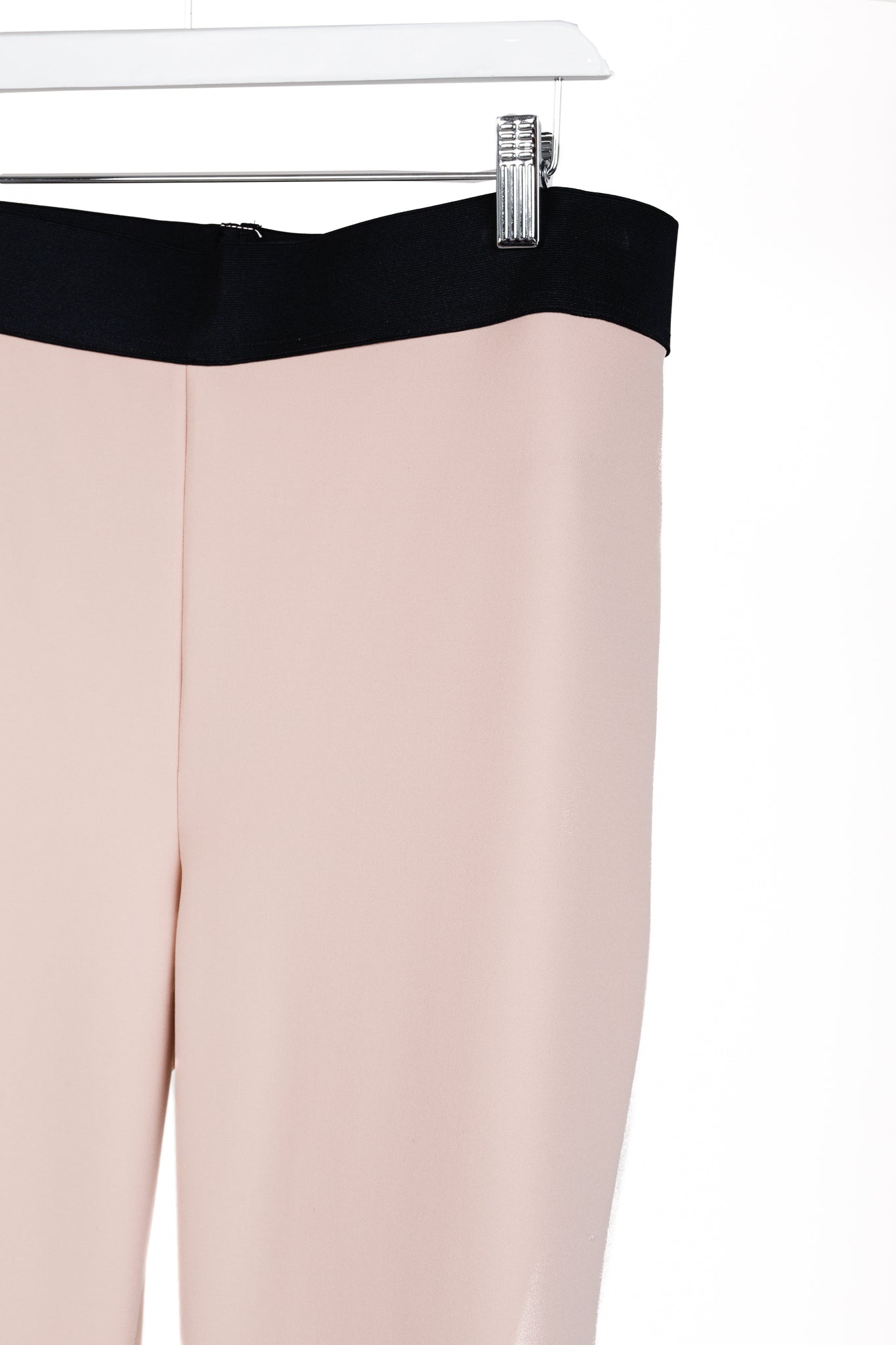 Marie Saint Pierre Peach Neoprene Straight-Leg Pants