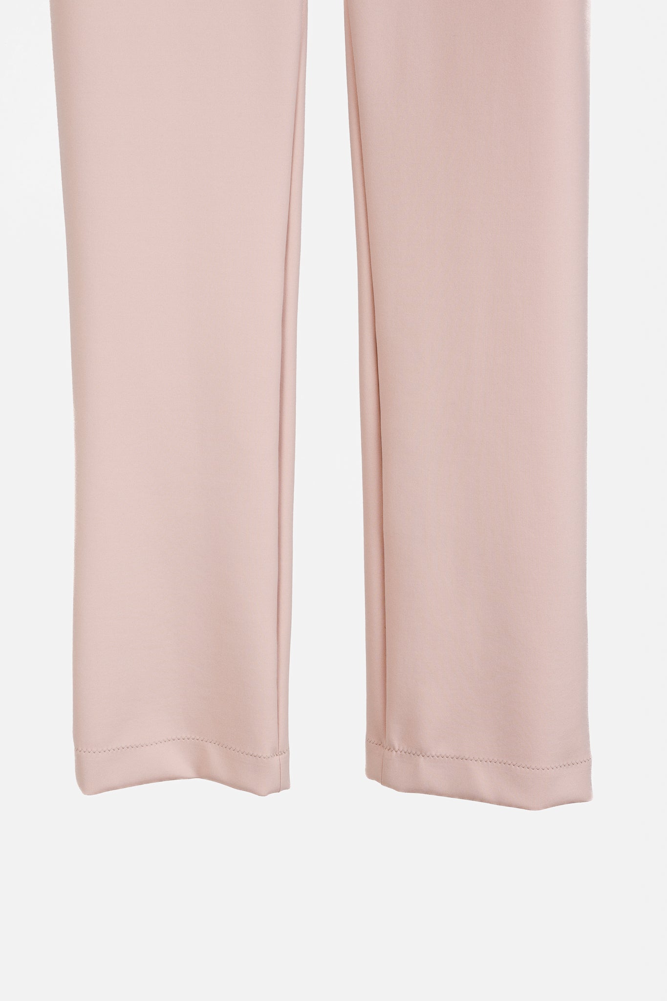 Marie Saint Pierre Peach Neoprene Straight-Leg Pants
