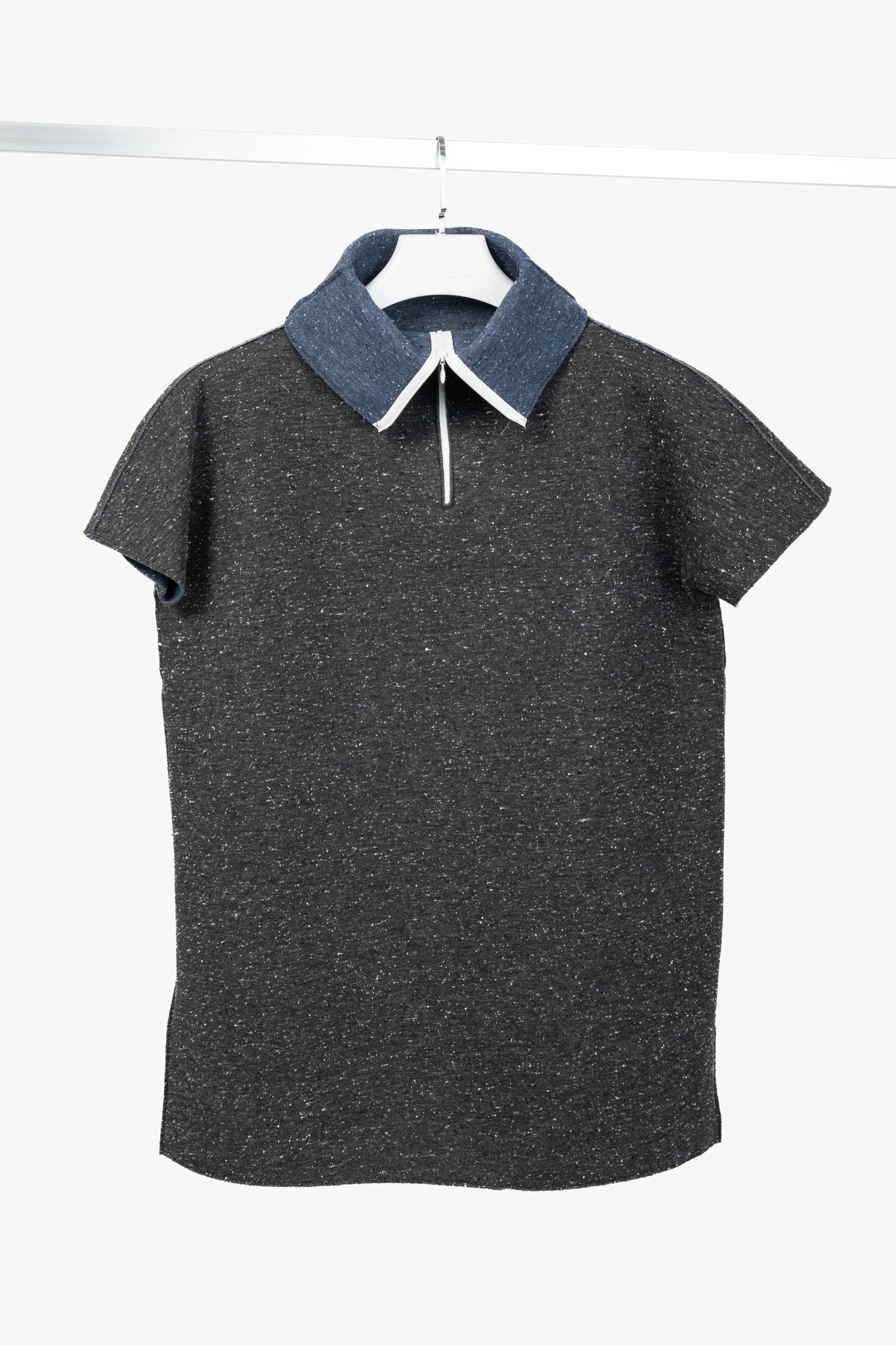 Marie Saint Pierre Reno Grey Speckled Neoprene Top
