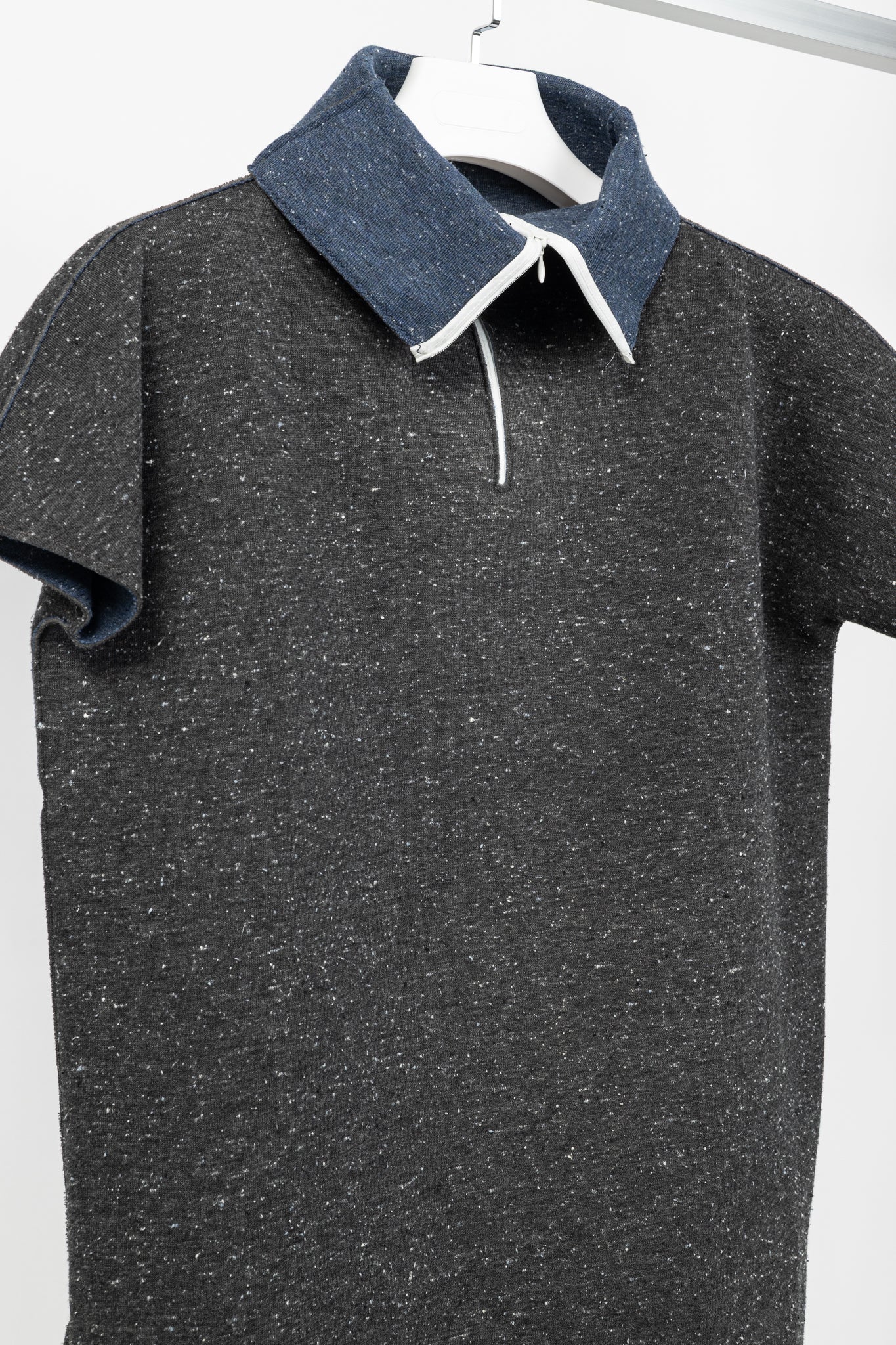 Marie Saint Pierre Reno Grey Speckled Neoprene Top