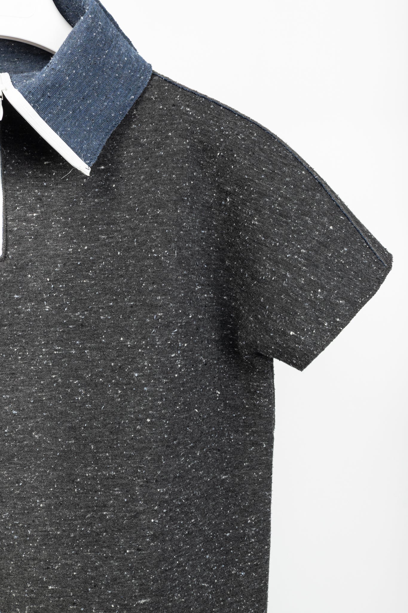 Marie Saint Pierre Reno Grey Speckled Neoprene Top