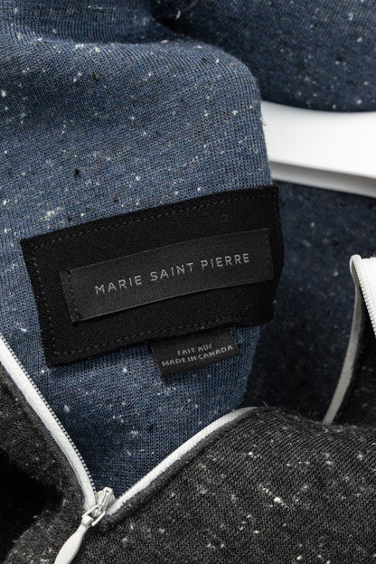 Marie Saint Pierre Reno Grey Speckled Neoprene Top
