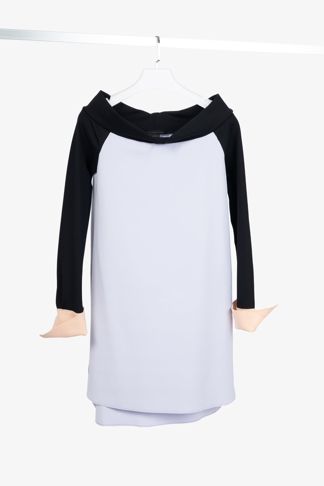 Marie Saint Pierre Lilac Colourblock Fine-Scuba Dress