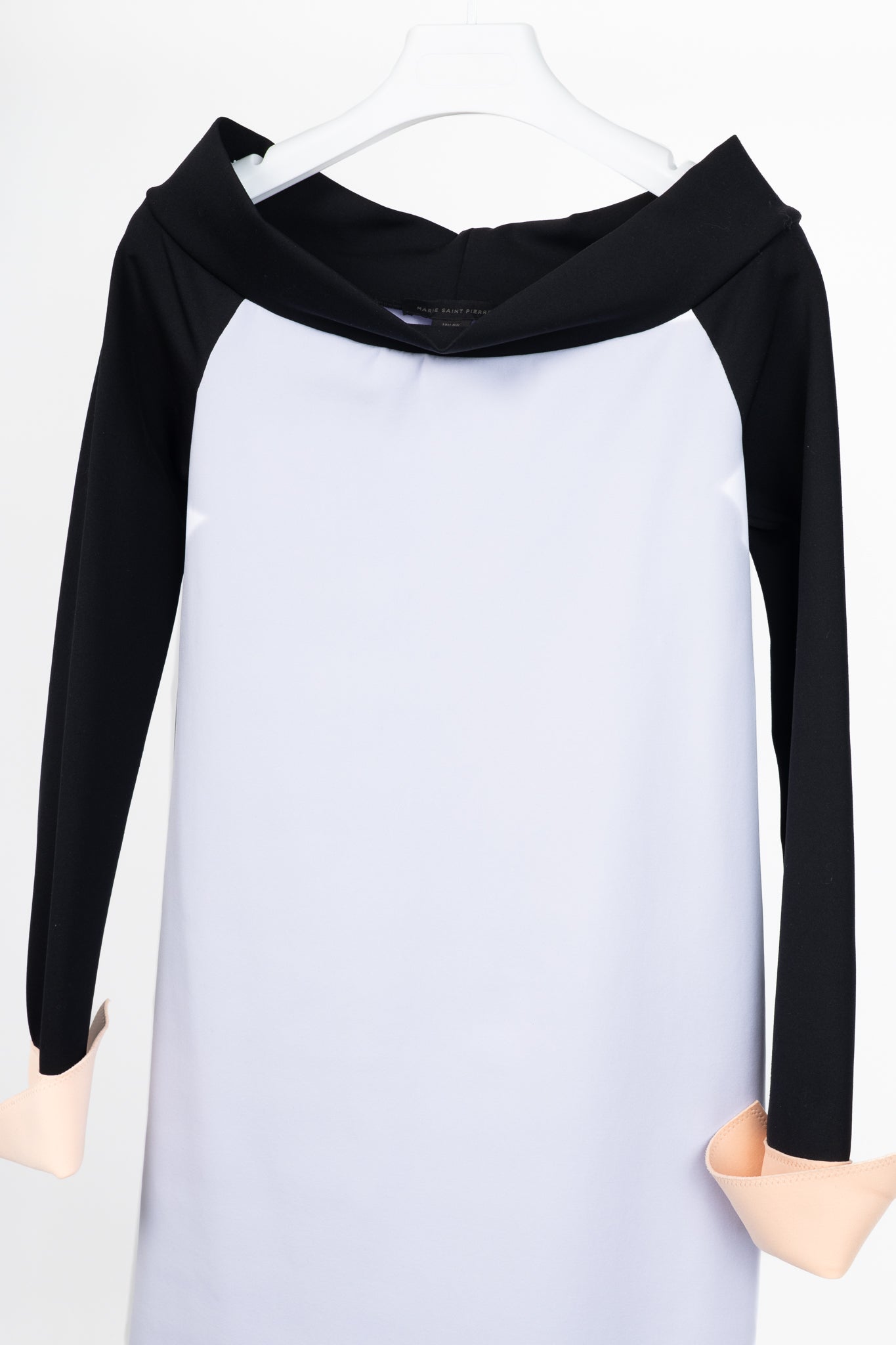 Marie Saint Pierre Lilac Colourblock Fine-Scuba Dress