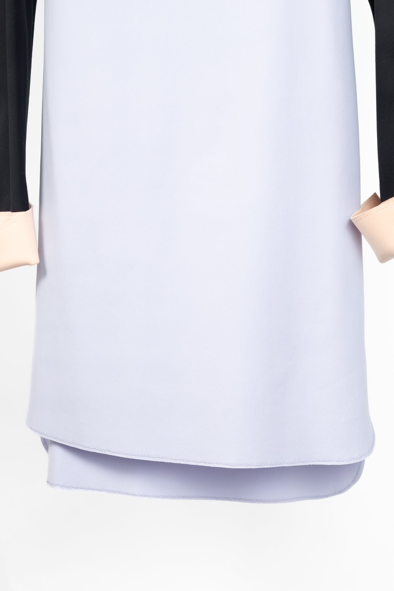 Marie Saint Pierre Lilac Colourblock Fine-Scuba Dress