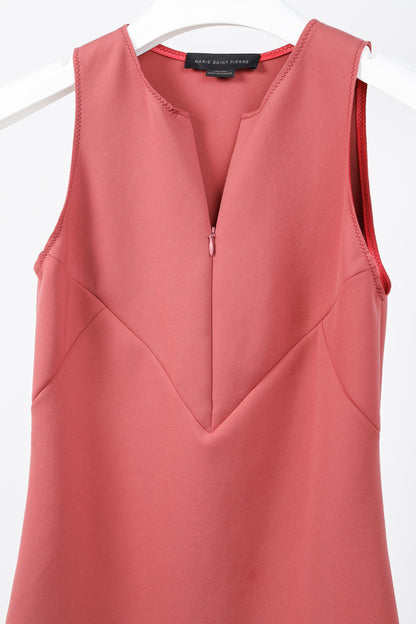 Marie Saint Pierre Lares Rose Neoprene Zip Tank