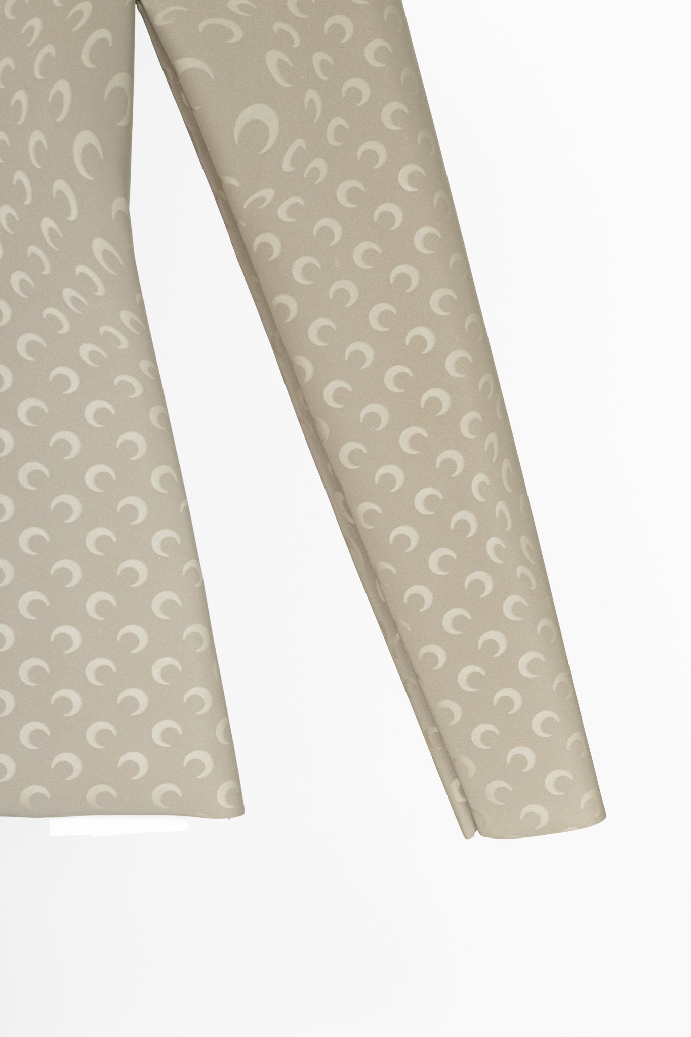 Marine Serre White Line FW20 Taupe Reflective Moon-Print Top