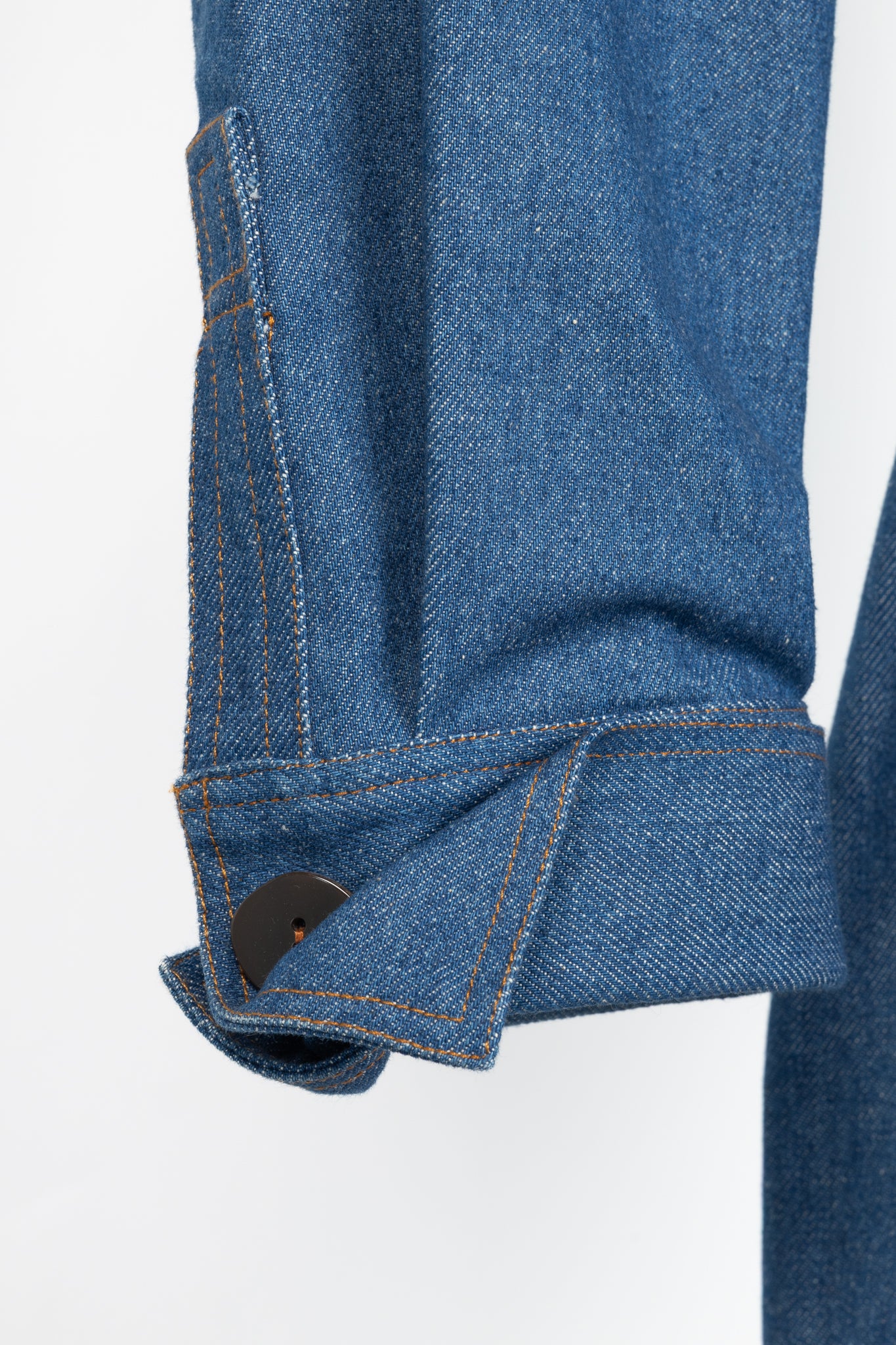 Marmar Halim Blue Denim Buttoned Belted Shirt Dress