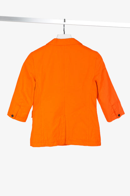 Marni SS/12 Orange Cotton Double-Breasted Blazer