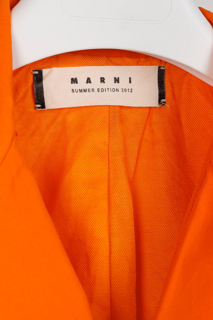 Marni SS/12 Orange Cotton Double-Breasted Blazer
