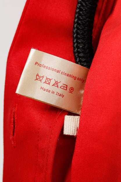 Marni SS/07 Runway Red Stretch-Cotton Waist-Tie Dress