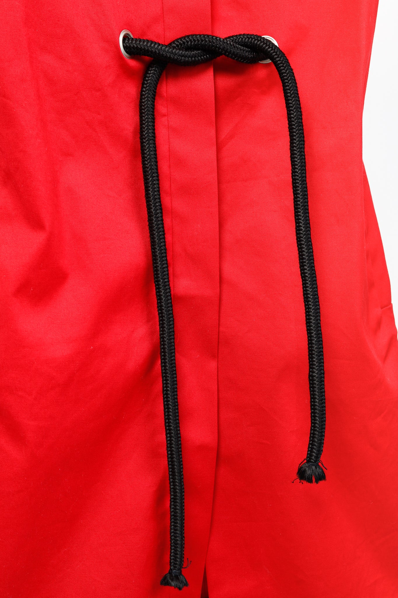 Marni SS/07 Runway Red Stretch-Cotton Waist-Tie Dress