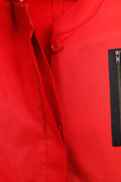 Marni SS/07 Runway Red Stretch-Cotton Waist-Tie Dress