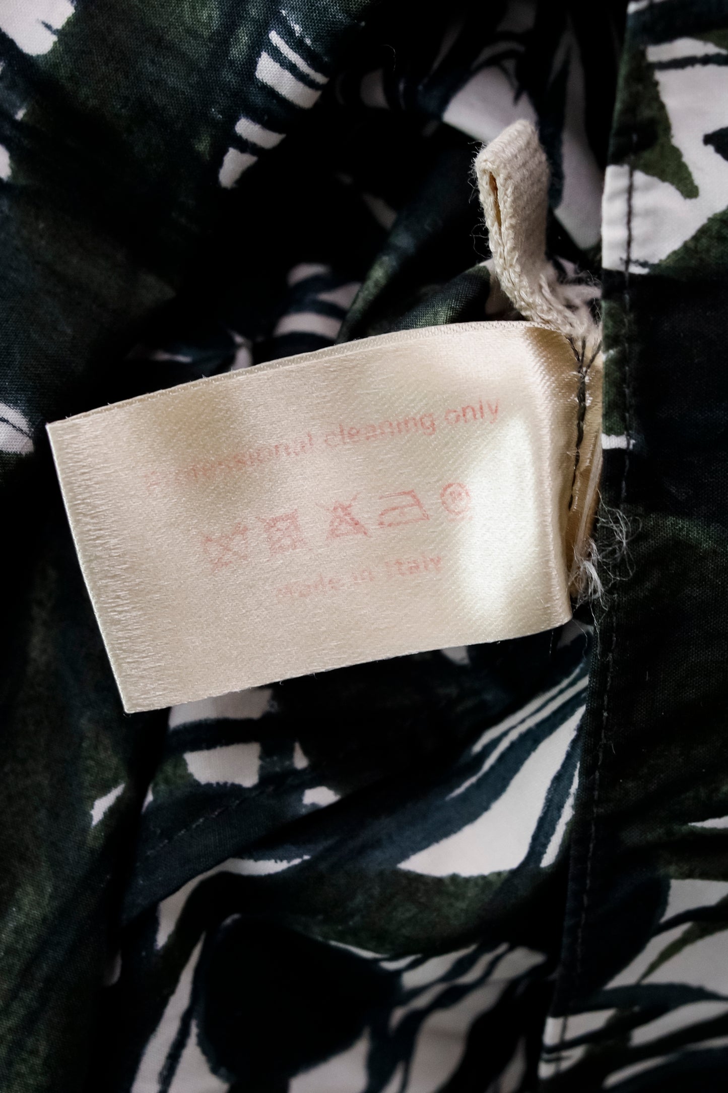 Marni Dark Green Top Painted Leaves
