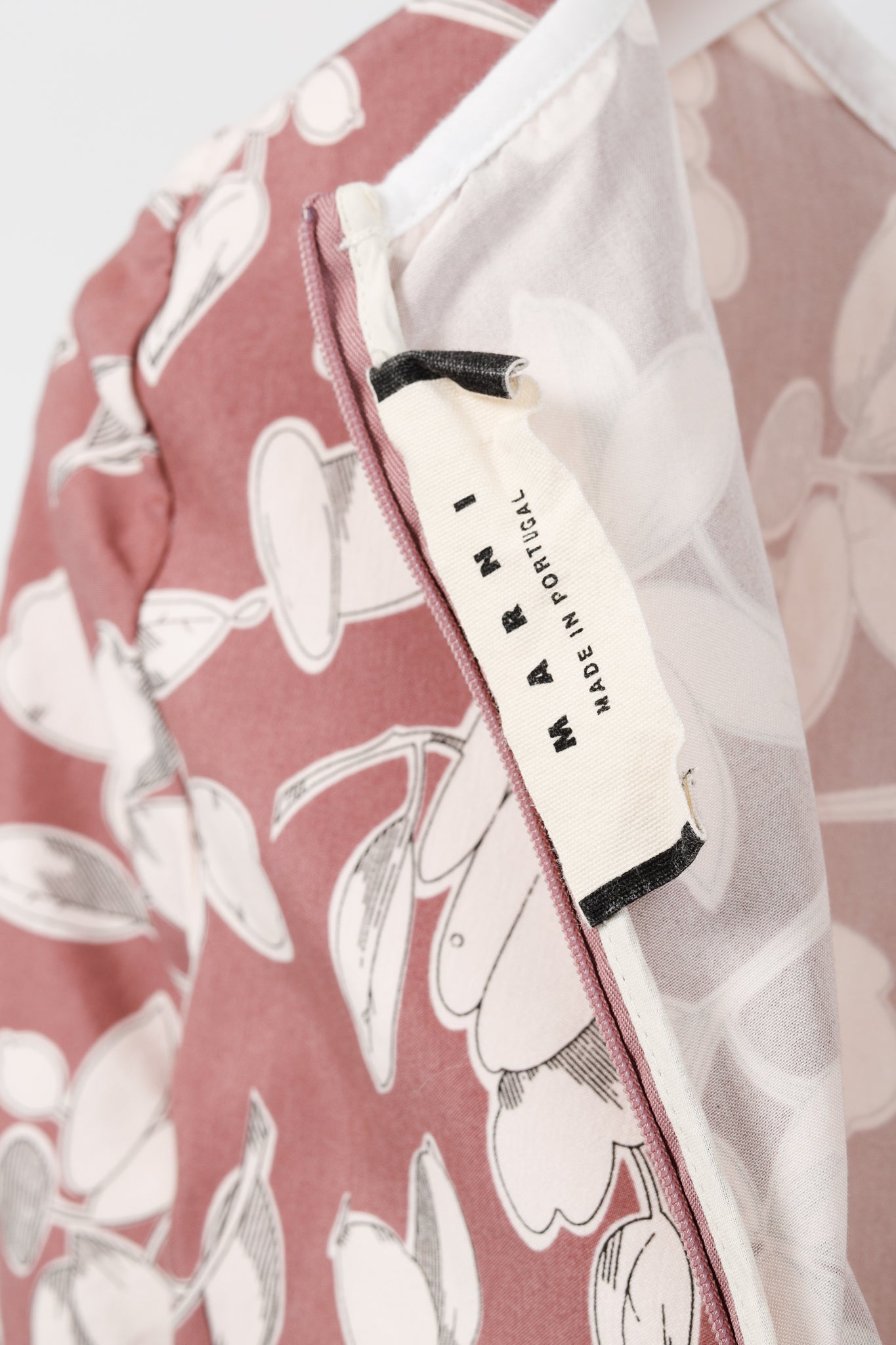 Marni Mauve Cotton & Silk Floral-Print Asymmetrical Top