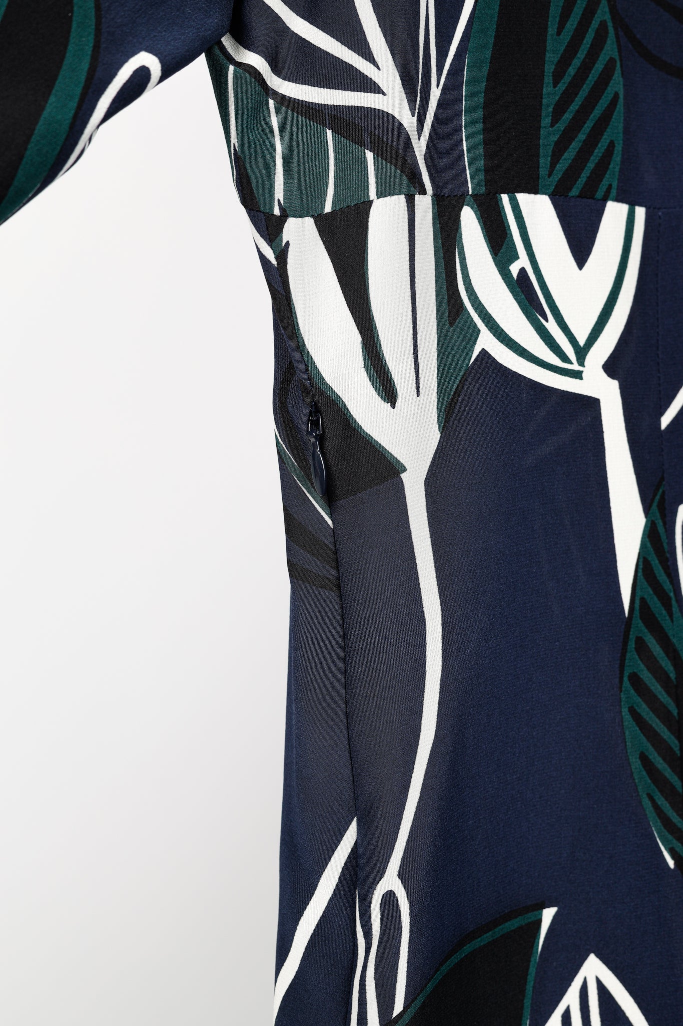 Marni Dress SS/14 Navy Floral Silk Mini Dress