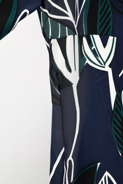 Marni Dress SS/14 Navy Floral Silk Mini Dress