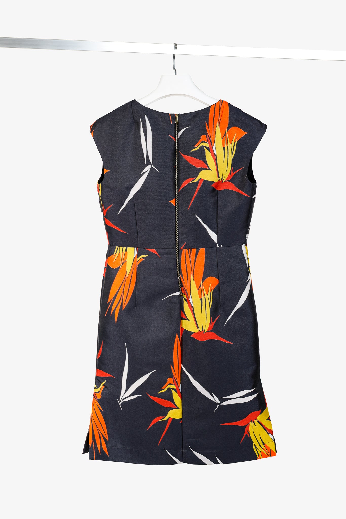 Marni Resort 2015 Light Navy Kapfu-Jacquard Sleeveless Dress