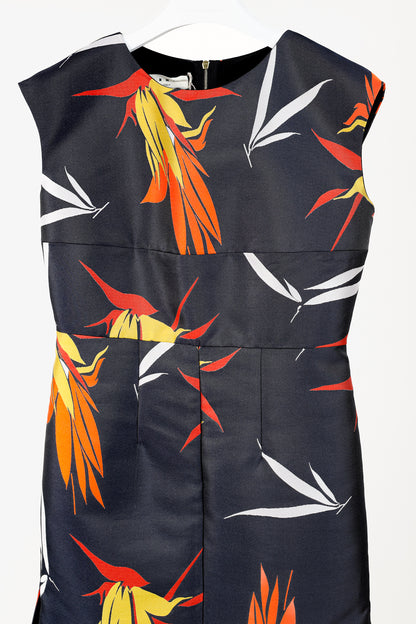 Marni Resort 2015 Light Navy Kapfu-Jacquard Sleeveless Dress