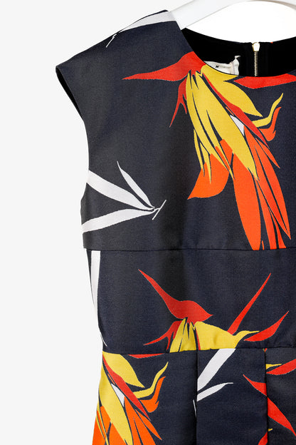 Marni Resort 2015 Light Navy Kapfu-Jacquard Sleeveless Dress