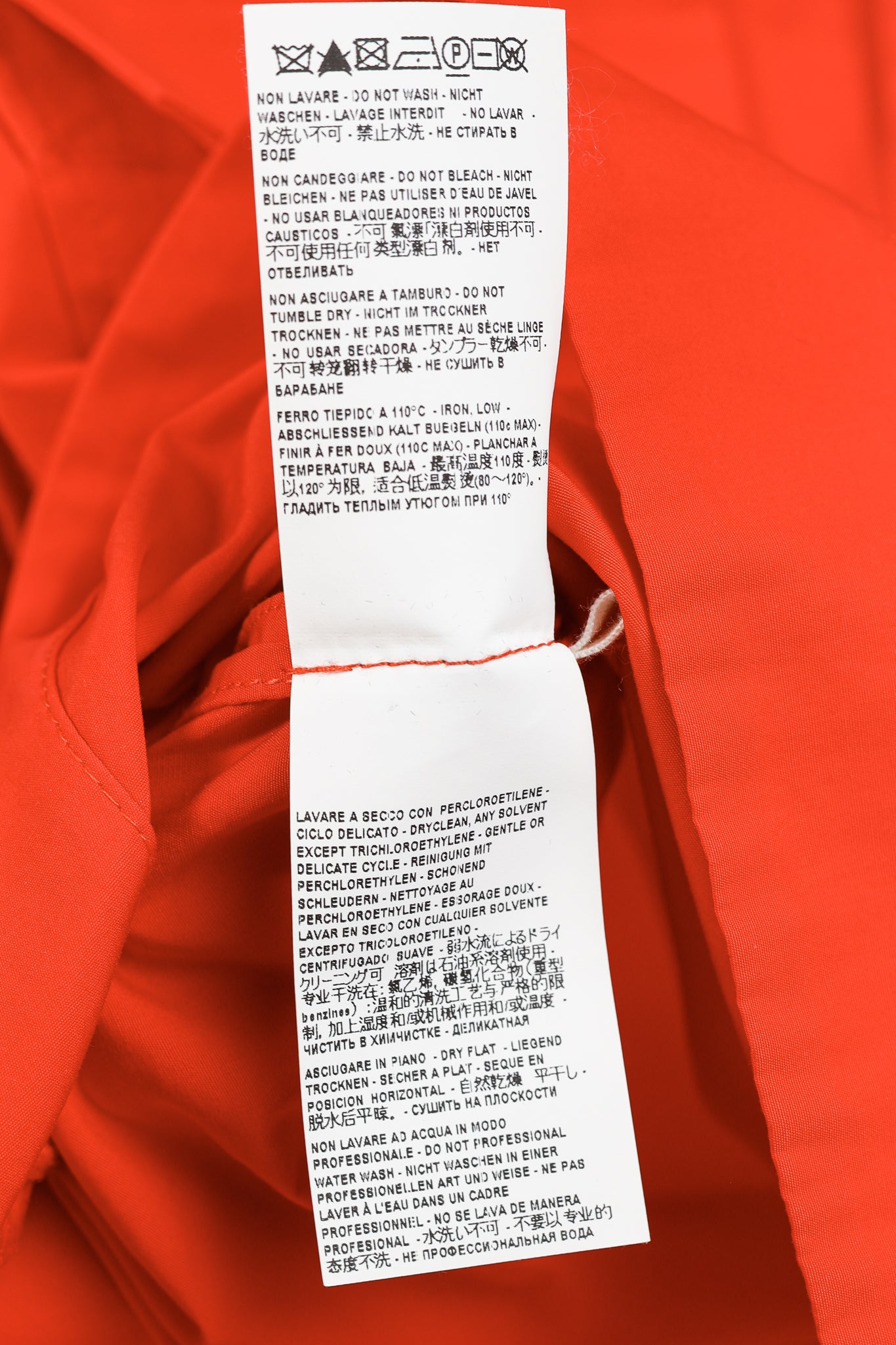 Marni Red Cotton Poplin Short-Sleeve Shirt Dress