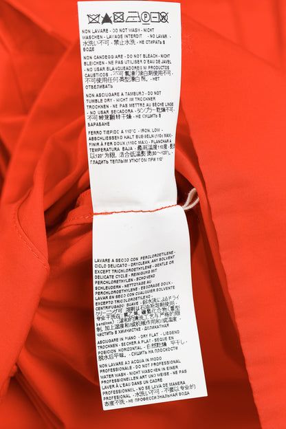 Marni Red Cotton Poplin Short-Sleeve Shirt Dress