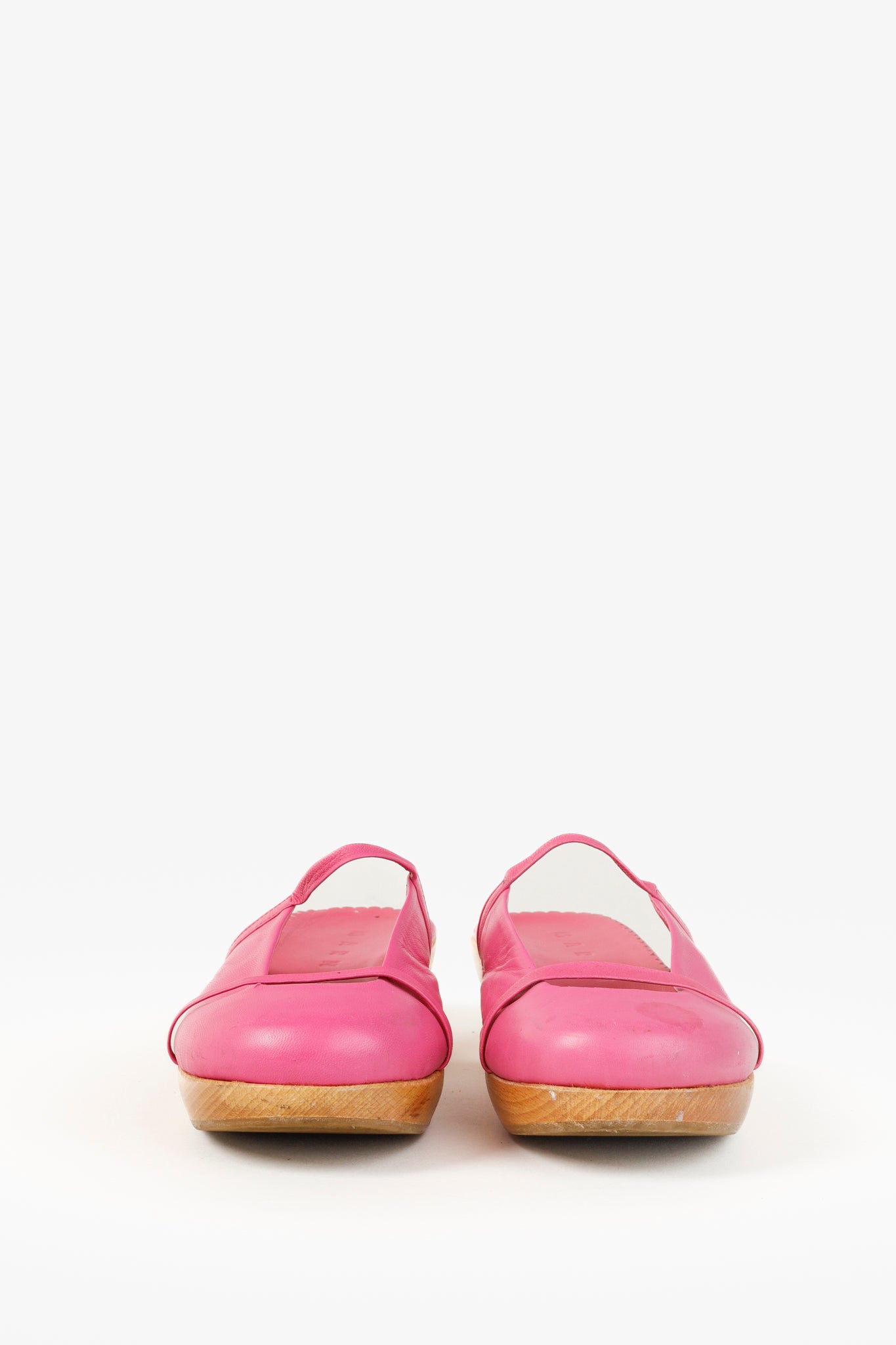 Marni Fuchsia Leather Clog