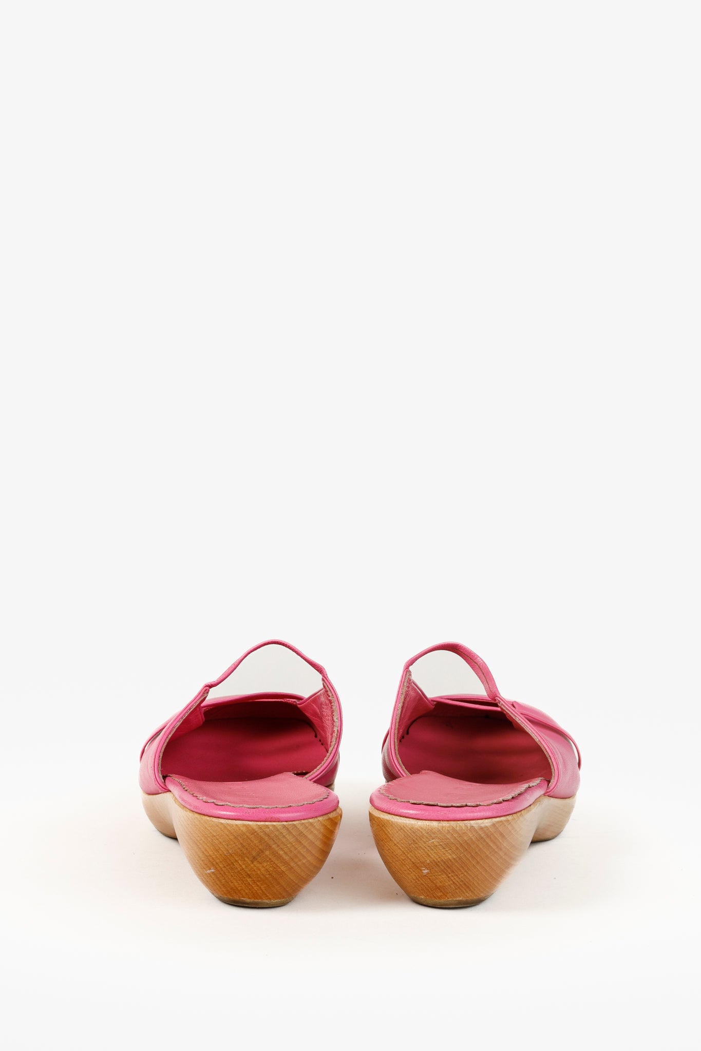 Marni Fuchsia Leather Clog