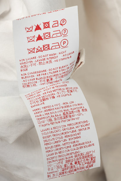 Marni White & Ochre Swash-Print Cotton-Poplin Dress