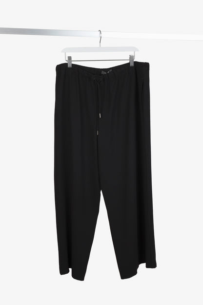 Max Mara Weekend Relaxed Drawstring Waist Black Pants