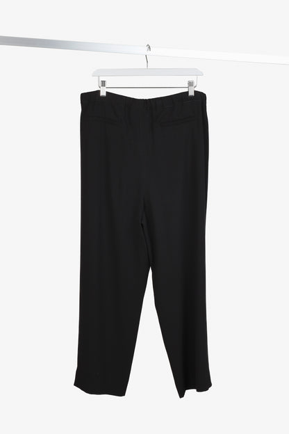 Max Mara Weekend Relaxed Drawstring Waist Black Pants