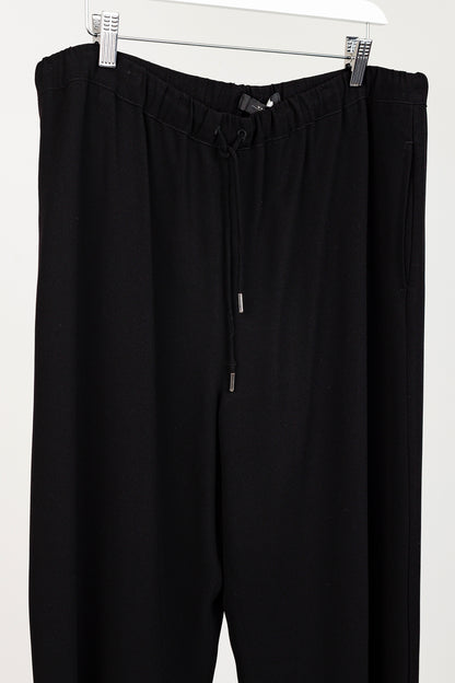 Max Mara Weekend Relaxed Drawstring Waist Black Pants