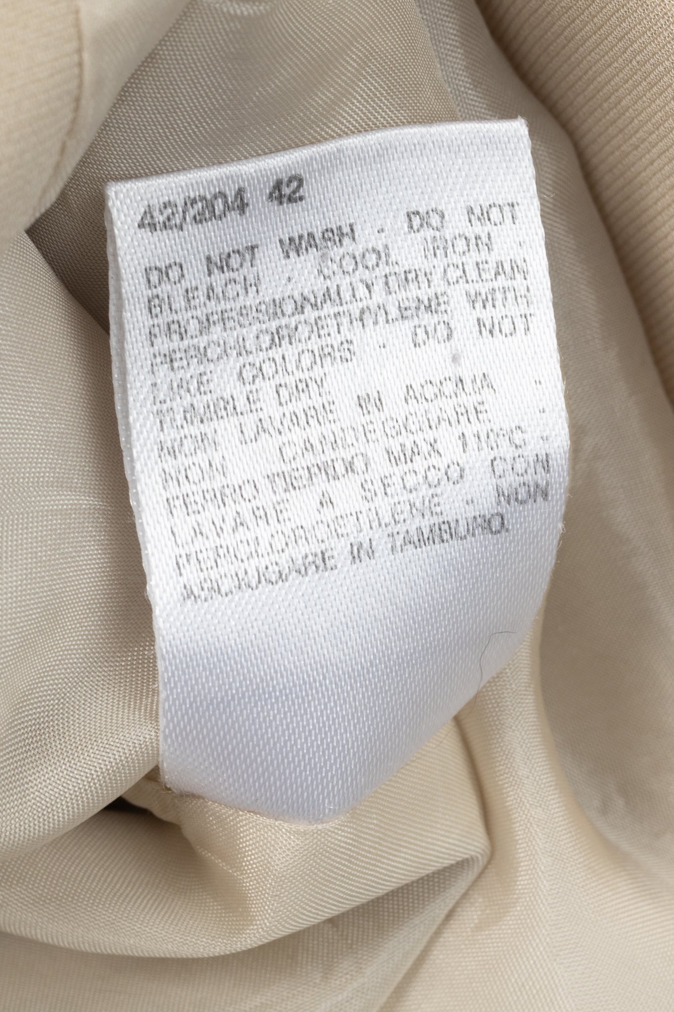 Max Mara Beige Crepe Single-Breasted Blazer