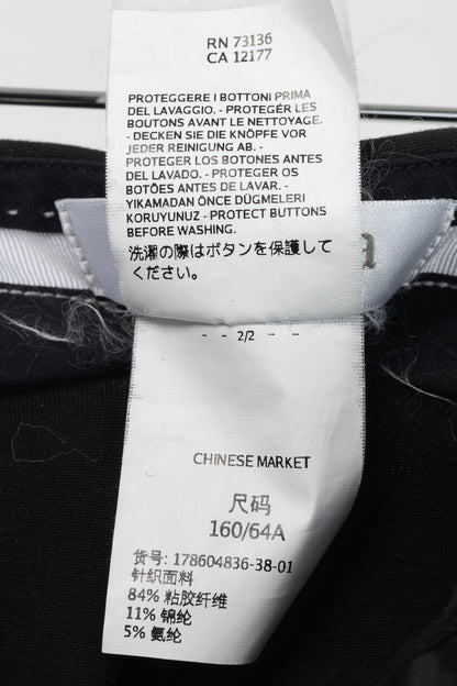 Max Mara Black Ponte Skinny-Cut Pants