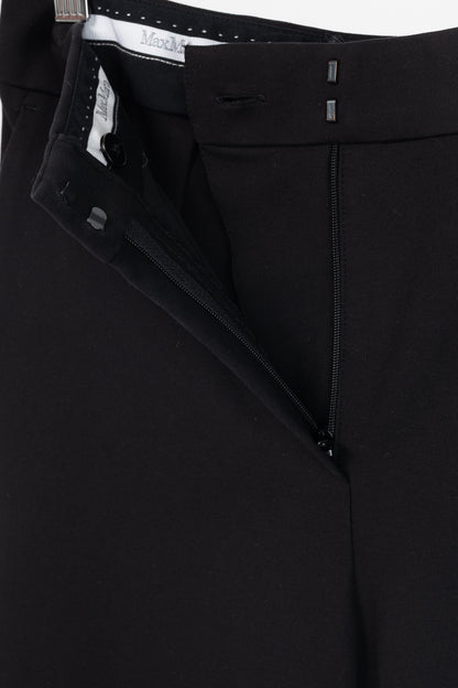 Max Mara Black Ponte Skinny-Cut Pants