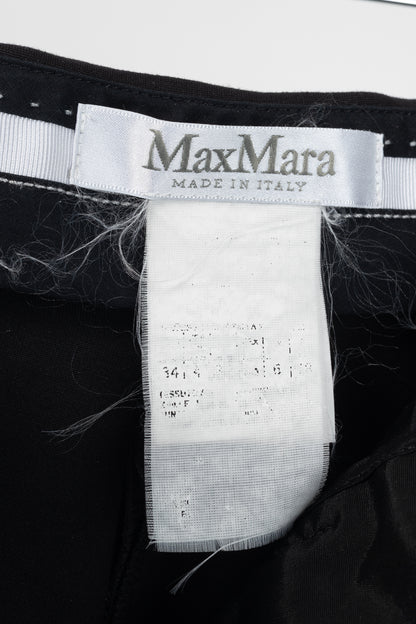 Max Mara Black Ponte Skinny-Cut Pants
