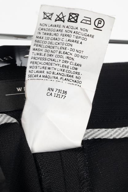 Weekend Max Mara Cigarette Black Wool-Crepe Trousers