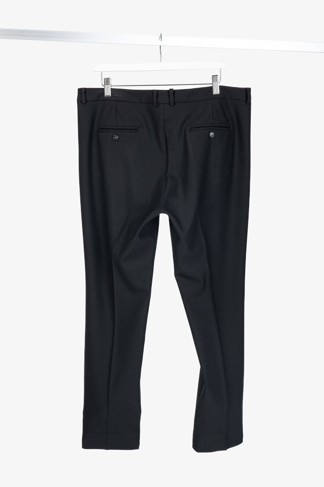 Weekend Max Mara Cigarette Black Wool-Crepe Trousers