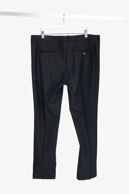 Weekend Max Mara Cigarette Black Wool-Crepe Trousers