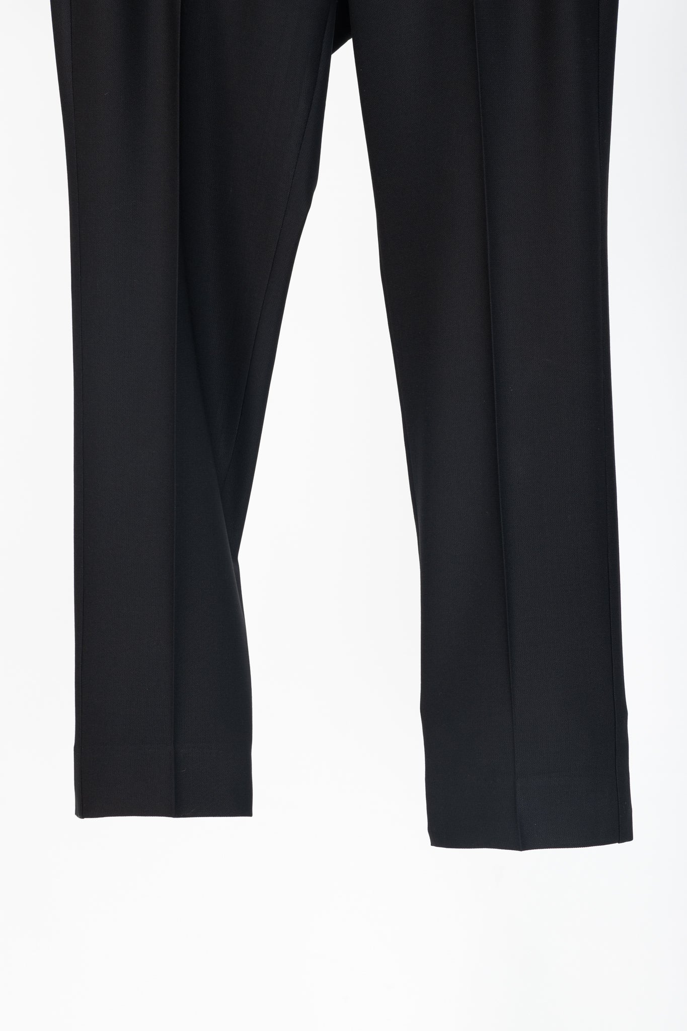 Weekend Max Mara Cigarette Black Wool-Crepe Trousers