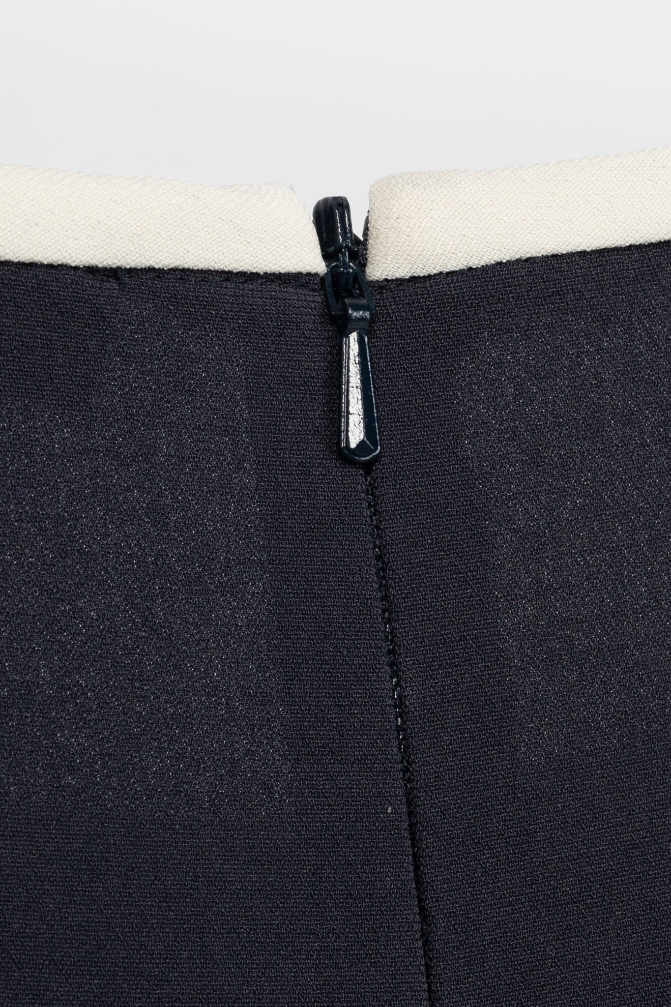 Weekend Max Mara Navy Crepe Ruffle-Cuff Dress