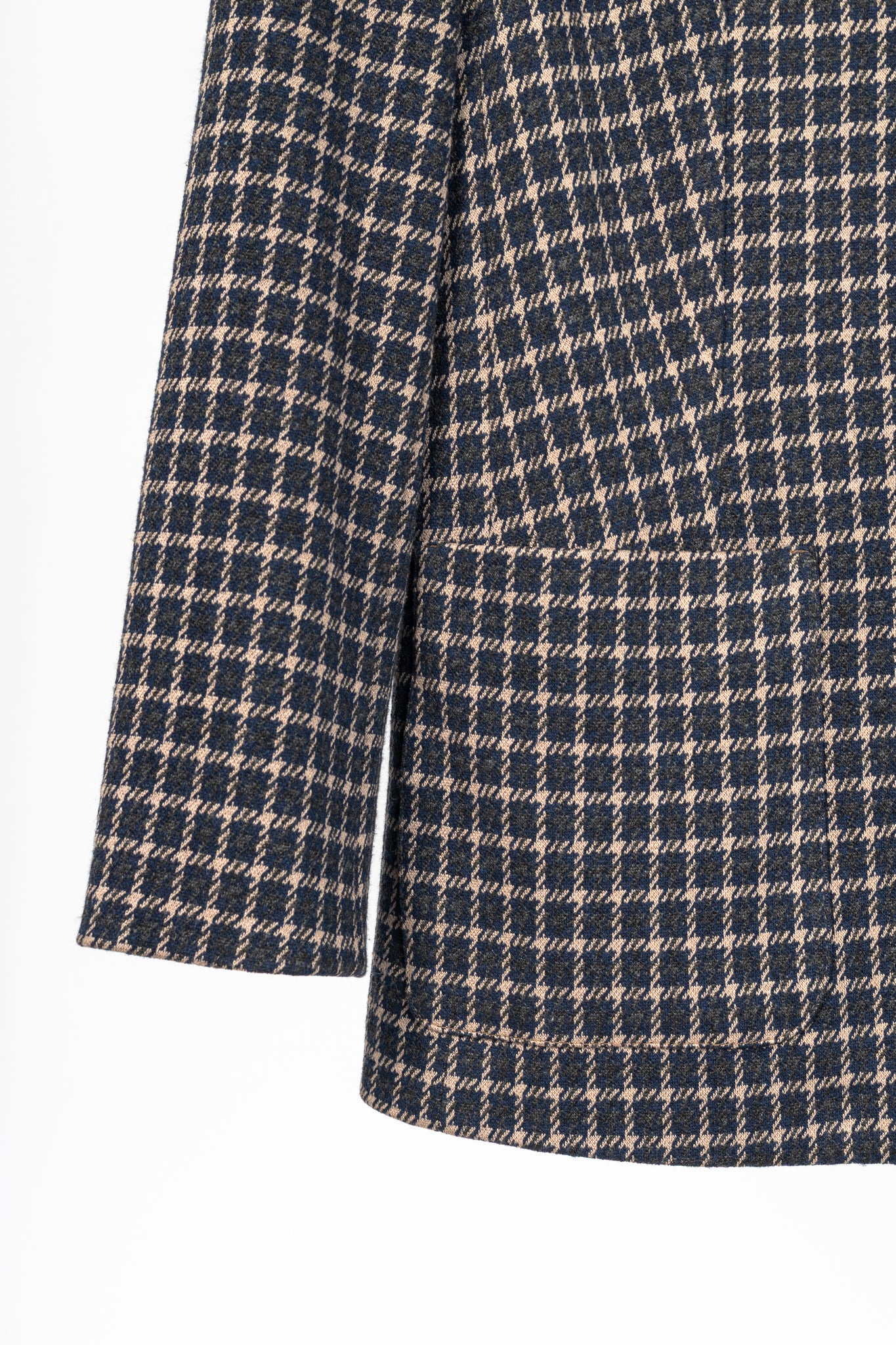 Weekend Max Mara Brown & Navy Plaid Knit Blazer