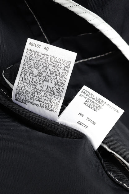 Weekend Max Mara Black Contrast-Stitching Nylon Blazer