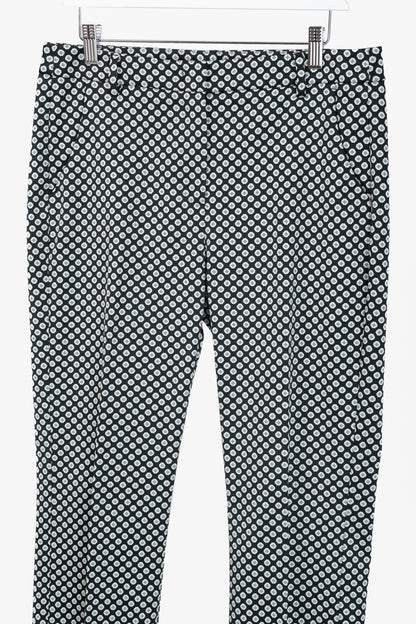 Weekend Max Mara Capale Geometric-Jacquard Satin High-Waisted Capris